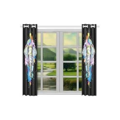 Color Elephant Window Curtain Window Treatments Kitchen Curtains 65x90 Cm 2 Pieces