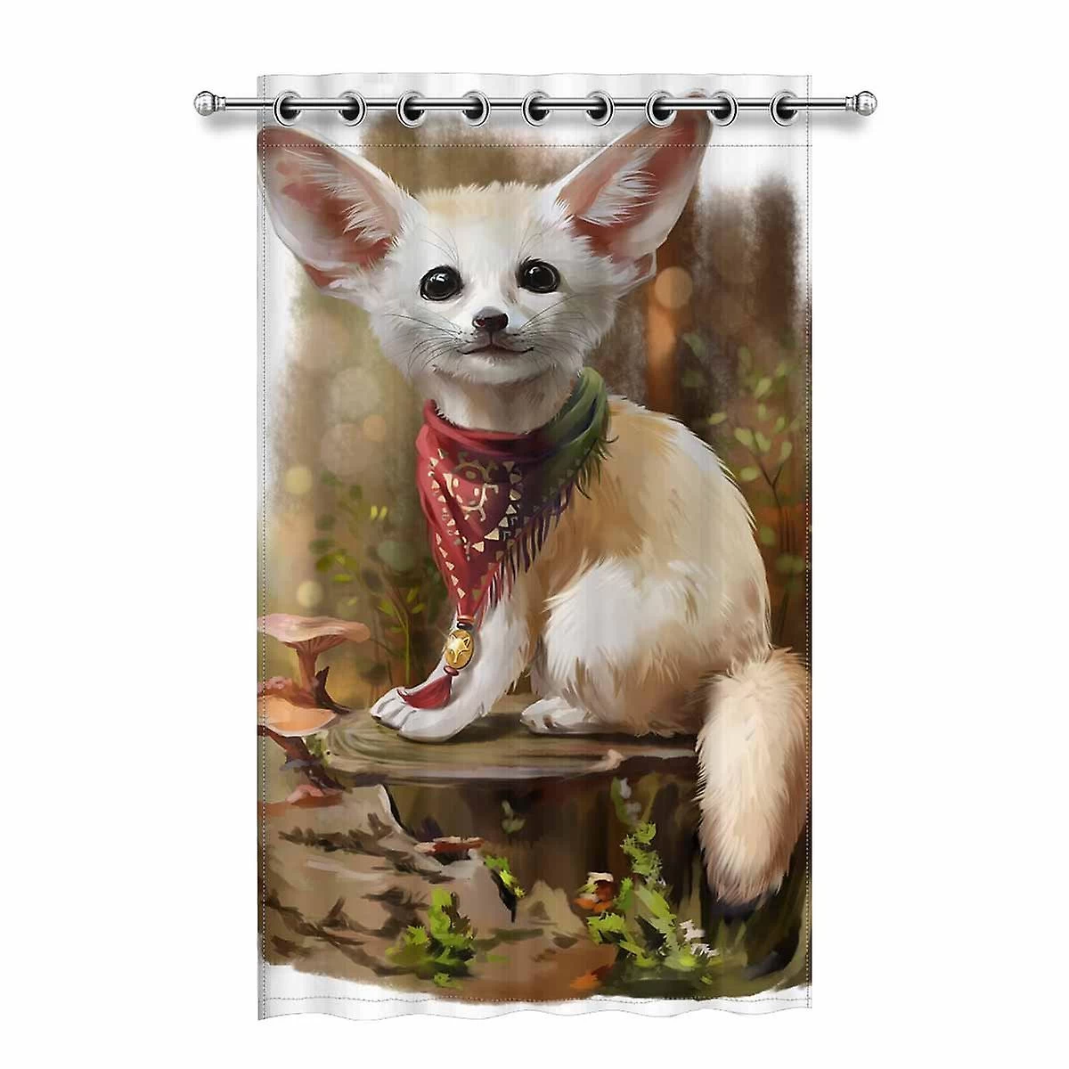 Fox Blackout Window Curtain Drapes Bedroom Living Room Kitchen Curtains 130x210 Cm