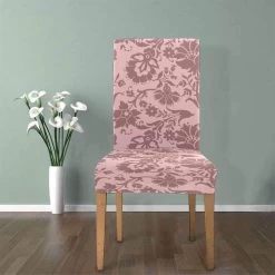 Vintage Style Flowers Stretch Chair Cover Protector Seat Slipcover For Dining Room Hotel Wedding Party Set Of 1