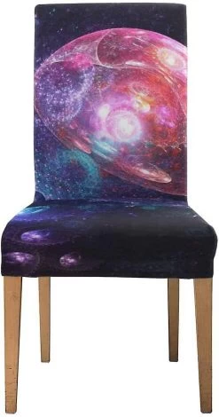 Luminescent Sea Creatures Rising Depths Stretch Chair Cover Protector Seat Slipcover For Dining Room Hotel Wedding Party Set Of 6