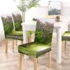 Spring Landscape Lilac Trees In Blossom Magic Forest Road Stretch Chair Cover Protector Seat Slipcover Set Of 6