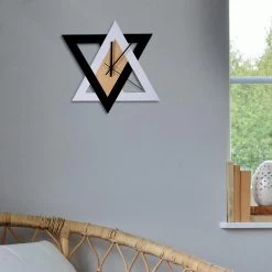 Nordic Personality Black And White Wall Clock Vintage Mute Minimalist Decorative Clock