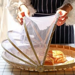 Tray Fruit Vegetable Bread Storage Basket Hand Woven Food