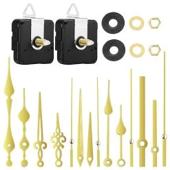 2pcs 20mm Clock Movement Mechanism Quartz Diy Clock Movement With 5 Gold Pairs Of Hands Clock Repai
