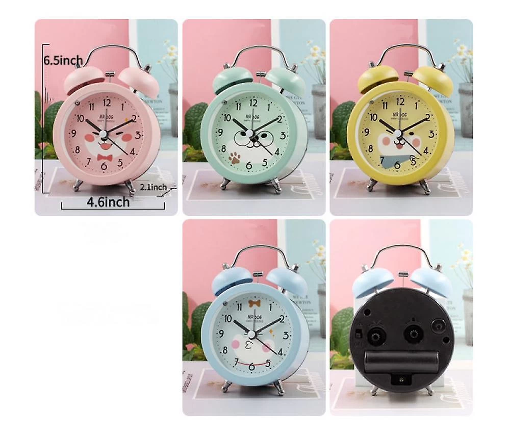 Saytay Student Alarm Clock, Animal Alarm Clock , Student Home Decoration Desktop Clock(green) - Image 2