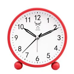 Analog Alarm Clock 4 Inch, Battery Powered Non-tick Silent Small Desk Clock With Night Light Desk Clock For Nightstand Bedroom