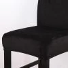 2pc Repalcement Low Back Chair Cover Slipcover For Bar Height Stool Black/creamy