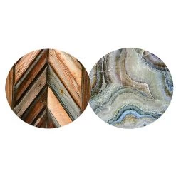 2pcs Dining Table Cover Dia 140cm Moisture Resistance Tablecloth Round