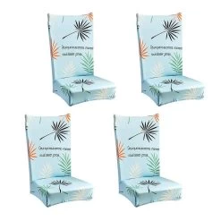 4 Set Dining Room Chair Cover Seat Protector Banquet Chair Slipcover Style_8