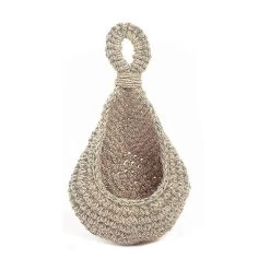 Hanging Wall Vegetable Fruit Baskets, Cotton Rope Eco Teardrop Hanging Basket, Kitchen Hanging Stor