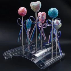 Candy Stand Transparent Freestanding Arc-shaped Heavy Duty Birthday Party Lollipop Display Stand Bakeware Supplies