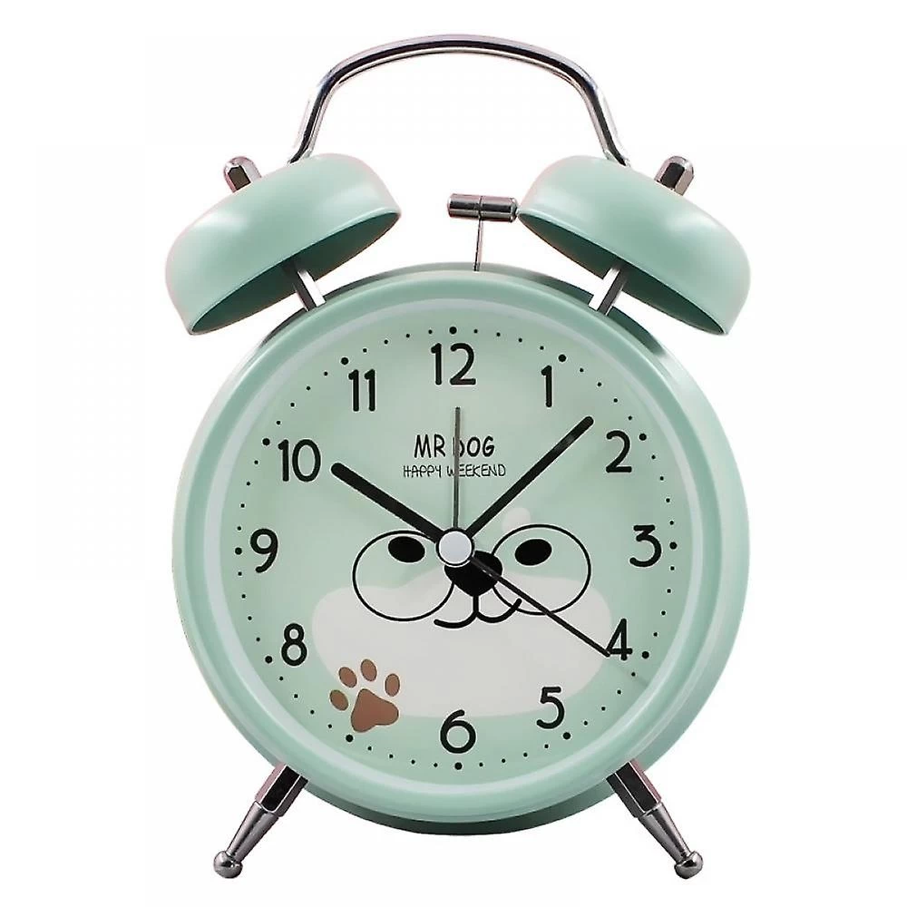Saytay Student Alarm Clock, Animal Alarm Clock , Student Home Decoration Desktop Clock(green)