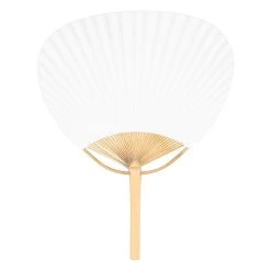 30 Pcs/lot Wedding White Paddle Fan For Wedding Decoration