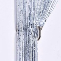 3 Pair Retro Crystal Glass Curtain Holdback Wall Tie Back Hook Hanger Holder Drawer Handle Curtain