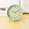 European Fashion Electronic Table Clock Simple Room Bedroom Student Mute Quartz Clock Green
