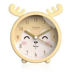 Alarm Clock Children's Girls Children's Alarm Clock Analogue Without Ticking Loud Alarm Clock With