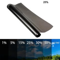 Window Tint Film 1/5/15/30/35% Vlt Black Roll 50cm X 6m Car Auto House Home A4