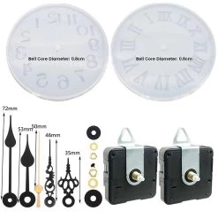 Silent Clock Movement Clock Mechanism With 2 Different Pairs Of Clock Repair Parts Motor Replacemen