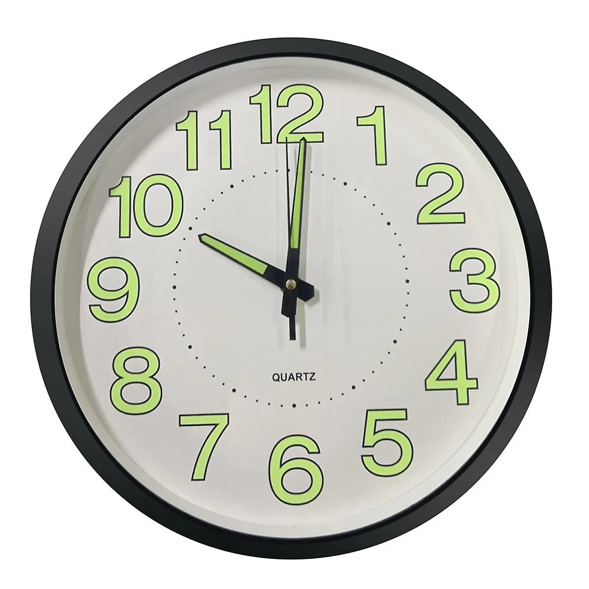 12 Inch / 30cm Luminous Wall Clock Silent With Night Light Glow In The Dark Round Clock, Living Roo - Image 2