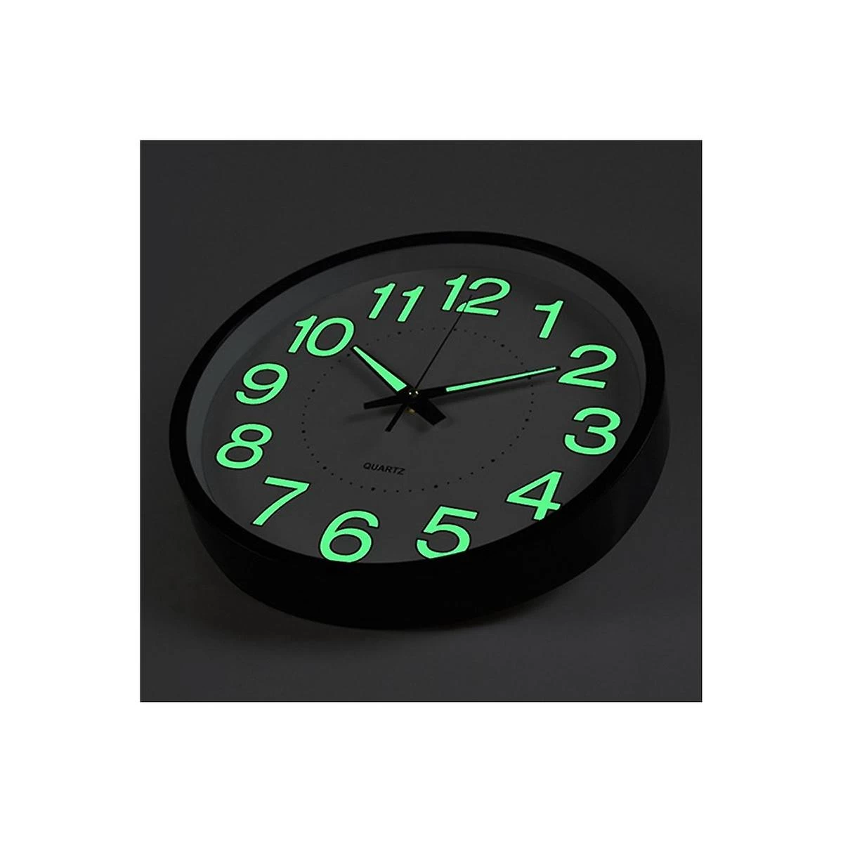 12 Inch / 30cm Luminous Wall Clock Silent With Night Light Glow In The Dark Round Clock, Living Roo - Image 5