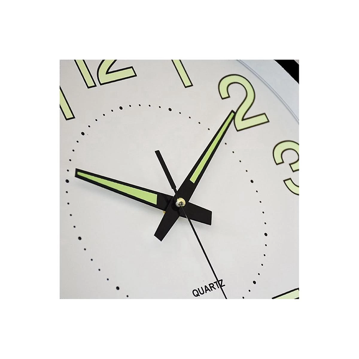 12 Inch / 30cm Luminous Wall Clock Silent With Night Light Glow In The Dark Round Clock, Living Roo
