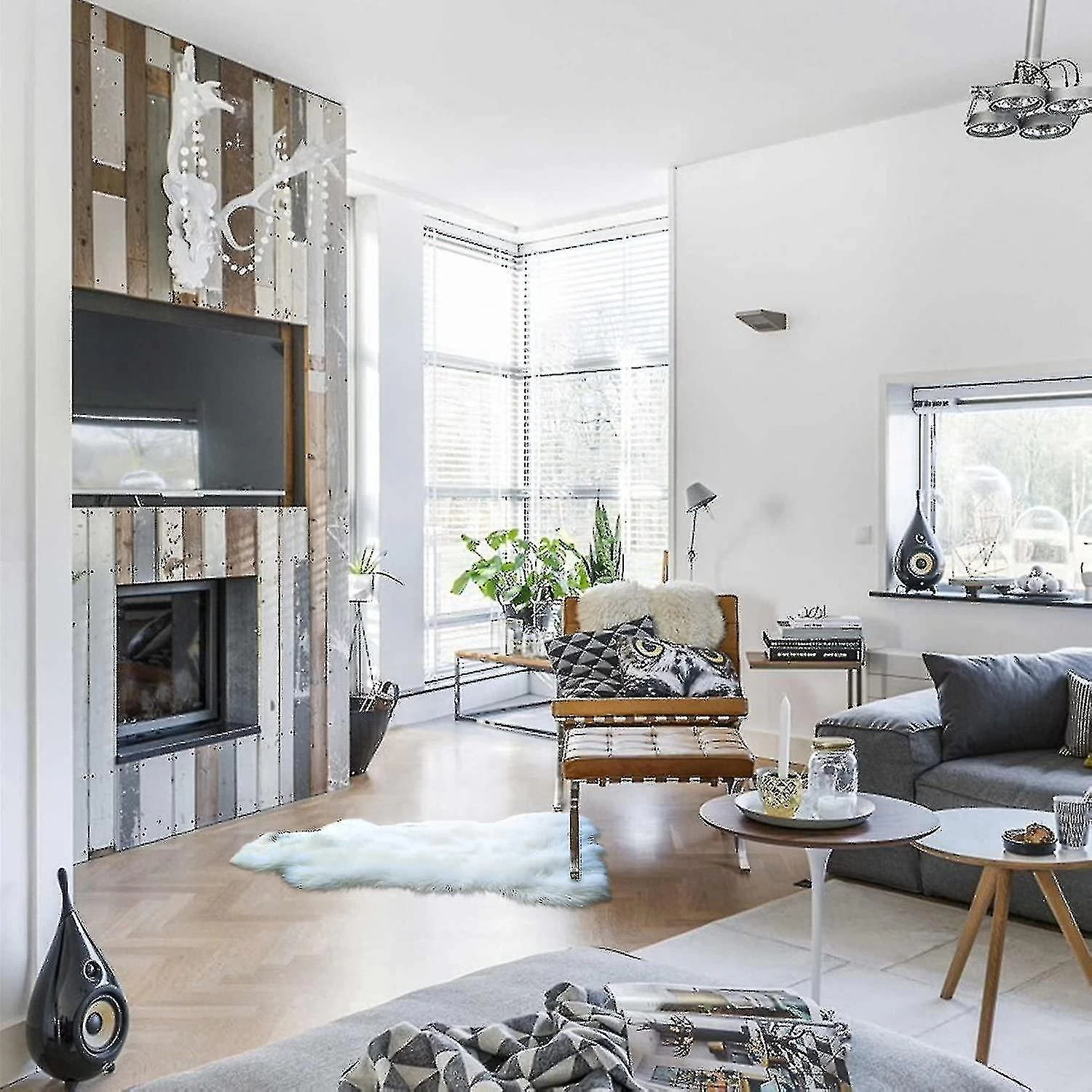 Ashler Ultra Soft Faux Sheepskin Fur Rug White Fluffy Area Rug Shag Rug Carpets For Bedroom Living Room, 2 X 3 Feet