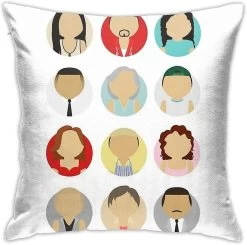 In The Heights Busts Cushion Throw Pillow Cover Decorative Pillow Case For Sofa Bedroom 18"x18"