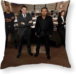 Crimin-al -Minds Decorative Pillow Case Square Pillow Case 3D Printing Home Sofa Bedroom Chair Automatic Seat Pillow Case Printing On Both Sides 18"x1