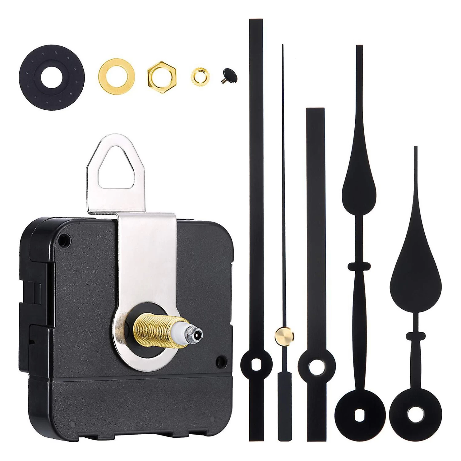 DIY Silent Quartz Movement Wall Clock Motor Mechanism Long Spindle Repair Kit - Image 5