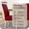 Cheap Dining Room Washable Indoor Stretch Jaquard Wedding Chair Cover Red