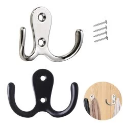 12pcs With Screws Closet For Door Coat Hook Modern Wall Mounted Kitchen Hanger