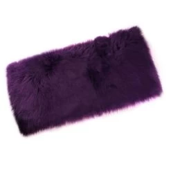 60cmx90cm Fluffy Sheepskin Skin Faux Fur Faux Carpet Carpet Rug Purple