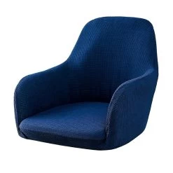 Jacquard Dining Chair Slipcover Navy Dining Chair Slipcover