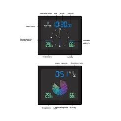 Bathroom Waterproof Wall Clock Shower Clocks Timer Digital Electronic Wall Clock Kitchen Washroom T