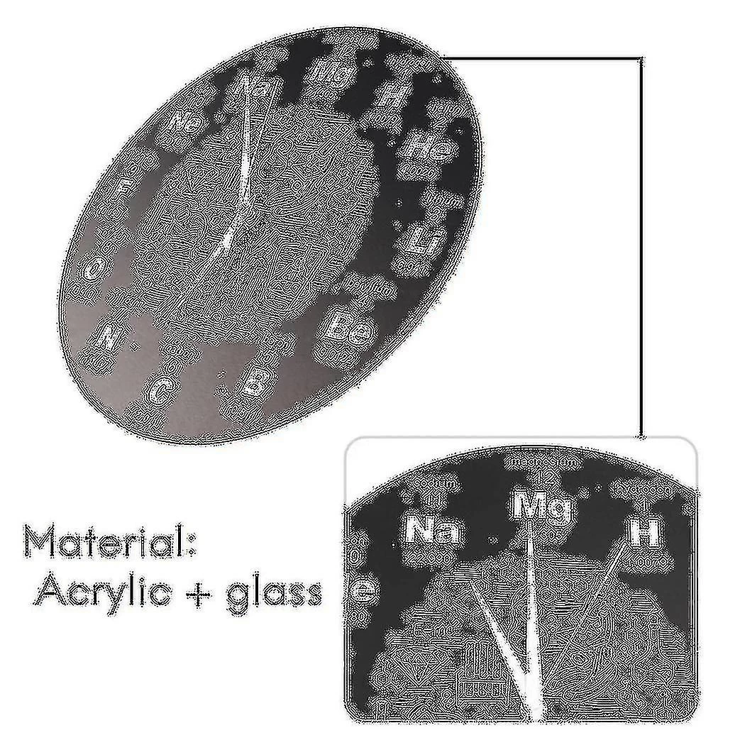 Periodic Table Of Wall Art Symbols Wall Clock Educational Elemental Display Classroom Clock Gift Bl - Image 5