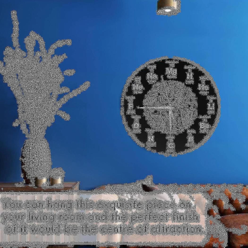 Periodic Table Of Wall Art Symbols Wall Clock Educational Elemental Display Classroom Clock Gift Bl - Image 3