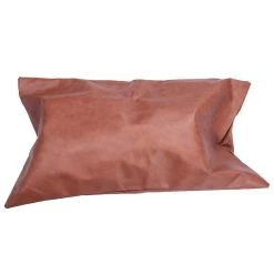 Decorative Lumbar Throw Pillow Cover Only For Couch,sofa,or Bed Modern Quality Design 100% Faux Lea