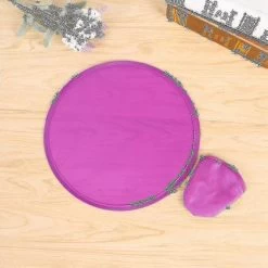 Foldable Round Fan-blue