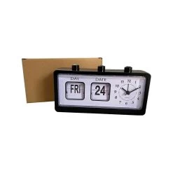 Mechanical Alarm Clock Novelty Flip Clock Desktop Digital Clock With Calendar Clock Home Decor Retr