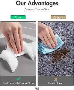 Soft Diatom Mud Absorbent Floor Mat Non-slip Bathroom Foot Pad Quick-drying Non-slip Mat24*35in 60*90cm