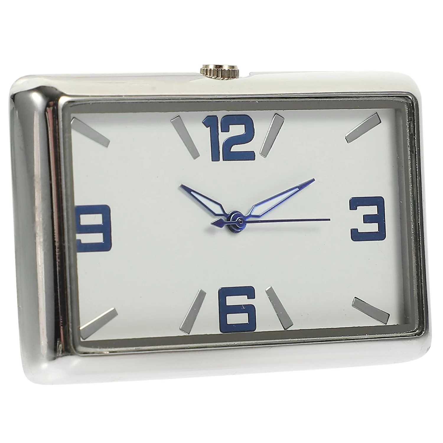 Stick On Dashboard Clock Tiny Small Car Clock Car Vent Clock Dashboard Watch Silver 1 - Image 2