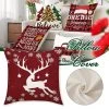 Christmas Throw Pillow Case Zipper Sofa Cushion Pillow Cover For Living Room